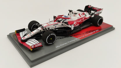 Spark Alfa Romeo C41 Kimi Raikkonen 2021 Abu Dhabi GP last race 1/43
