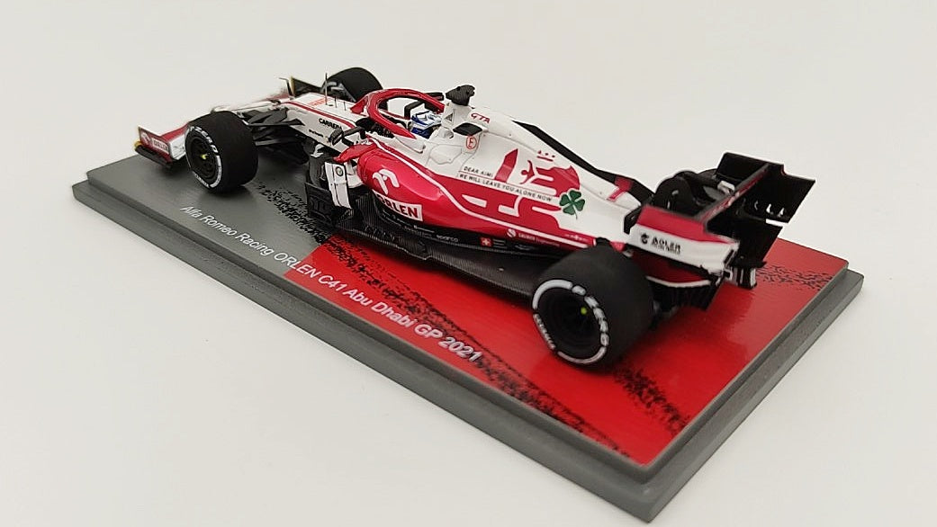 Spark Alfa Romeo C41 Kimi Raikkonen 2021 Abu Dhabi GP last race 1/43