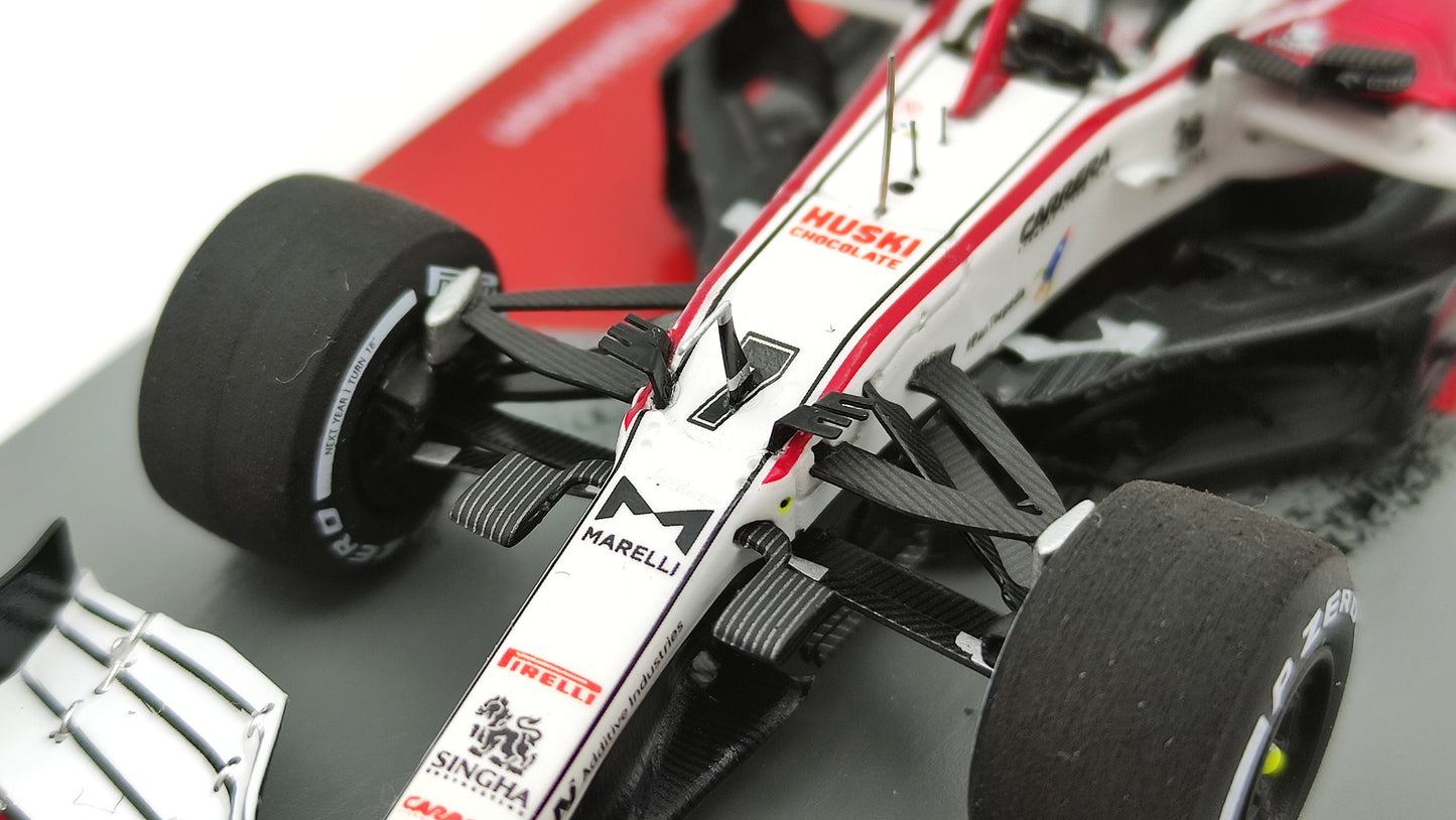 Spark Alfa Romeo C41 Kimi Raikkonen 2021 Abu Dhabi GP last race 1/43
