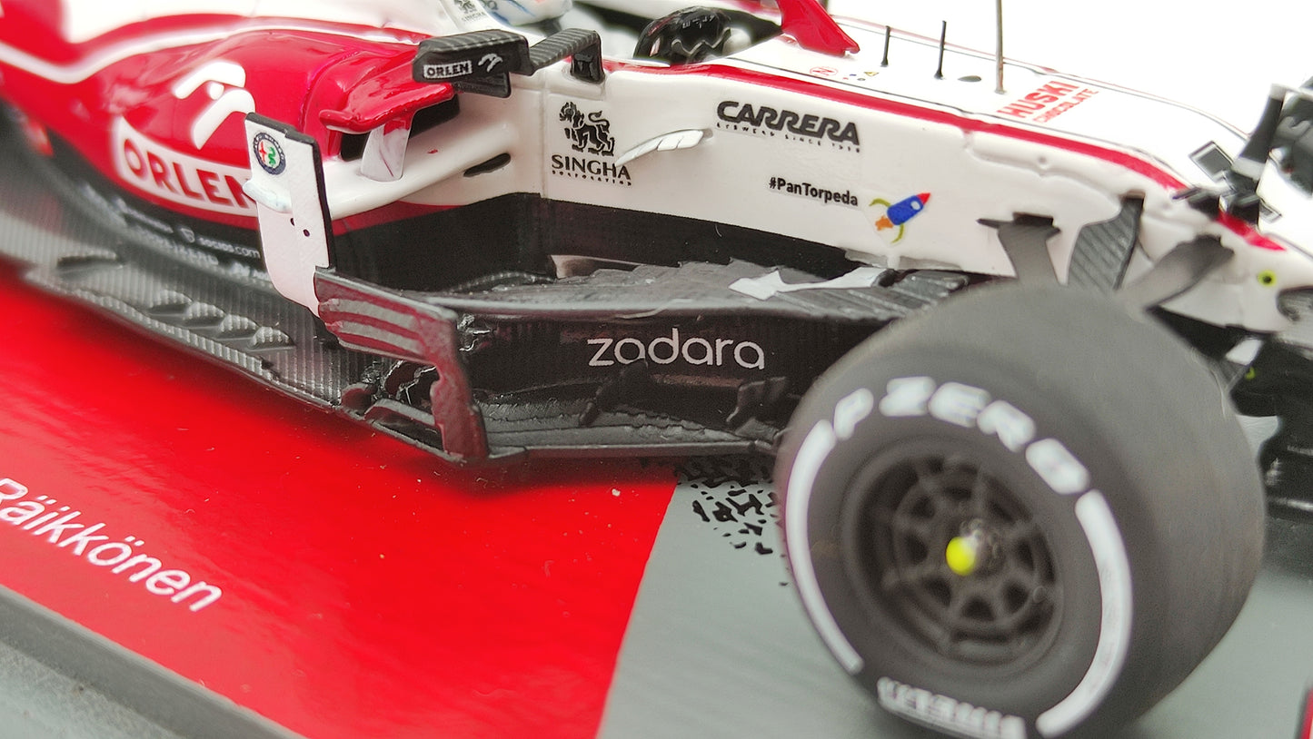 Spark Alfa Romeo C41 Kimi Raikkonen 2021 Abu Dhabi GP last race 1/43