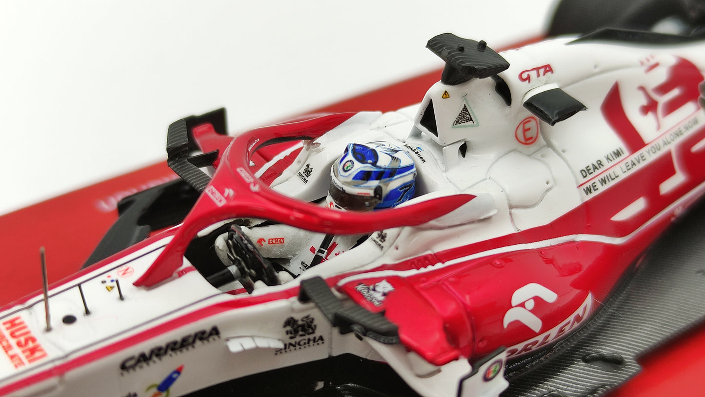 Spark Alfa Romeo C41 Kimi Raikkonen 2021 Abu Dhabi GP last race 1/43