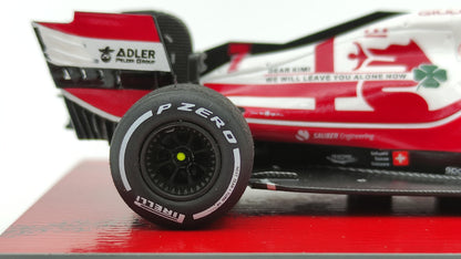 Spark Alfa Romeo C41 Kimi Raikkonen 2021 Abu Dhabi GP last race 1/43