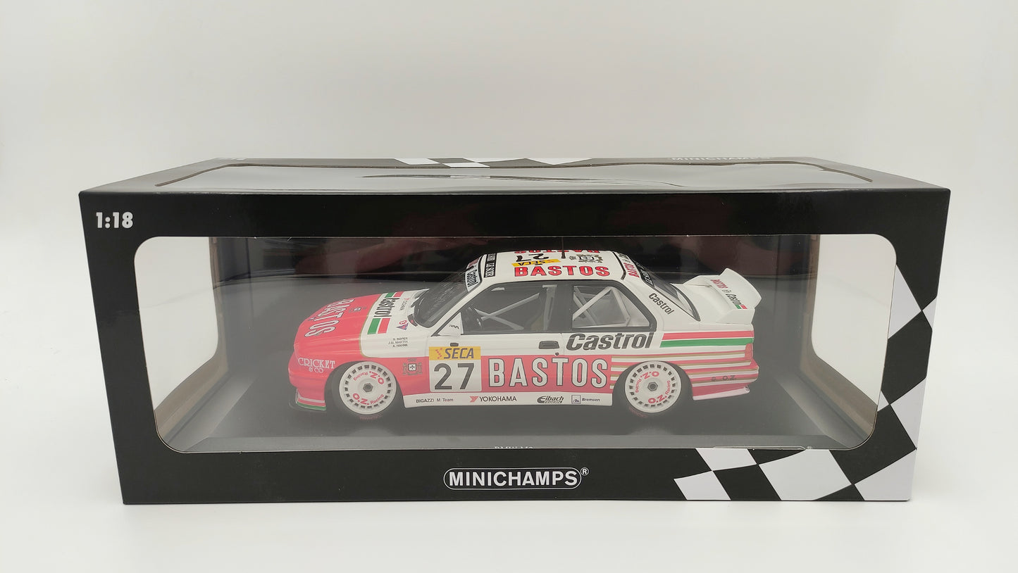 Minichamps Bigazzi BMW M3 E30 Team Bigazzi 24hrs de Spa 1990 Soper/Hahne/Martin 1/18