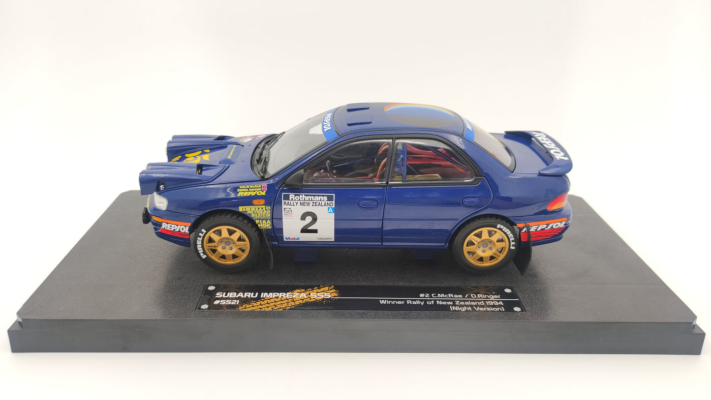 Sunstar Subaru Impreza 555 Nr.2 Rally New Zealand Winner 1994 C.McRae/D.Ringer 1/18 SUN5521250901
