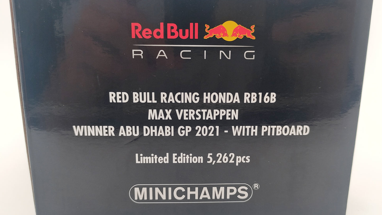 Minichamps Red Bull Honda RB16b Abu Dhabi GP Winner Max Verstappen 1/18 1102017733