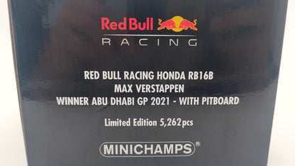 Minichamps Red Bull Honda RB16b Abu Dhabi GP Winner Max Verstappen 1/18 1102017733