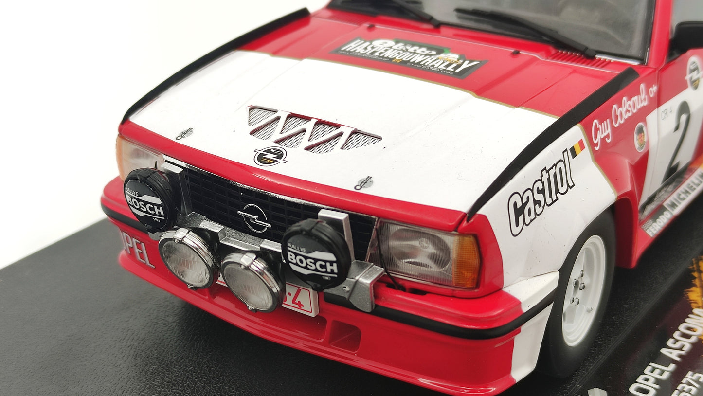 SunStar Opel Ascona B400 Bastos dealer team Colsoul/Lopes winner Lotto Haspengouwrally 1982 1/18 SUN5375
