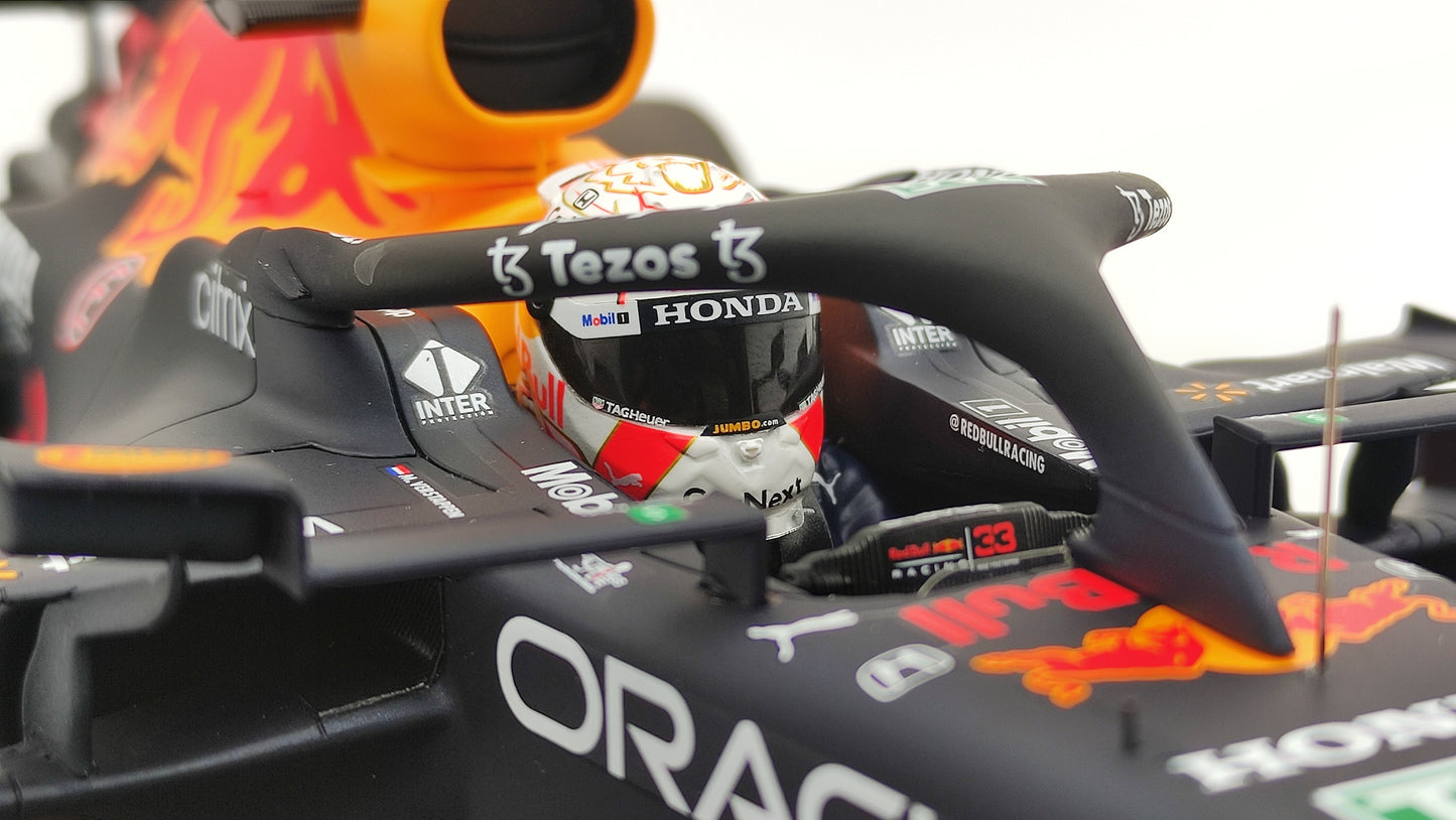 Spark Red Bull Honda RB16b Max Verstappen Winner Abu Dhabi GP 2021 1/12 F1 World Champion 12S032