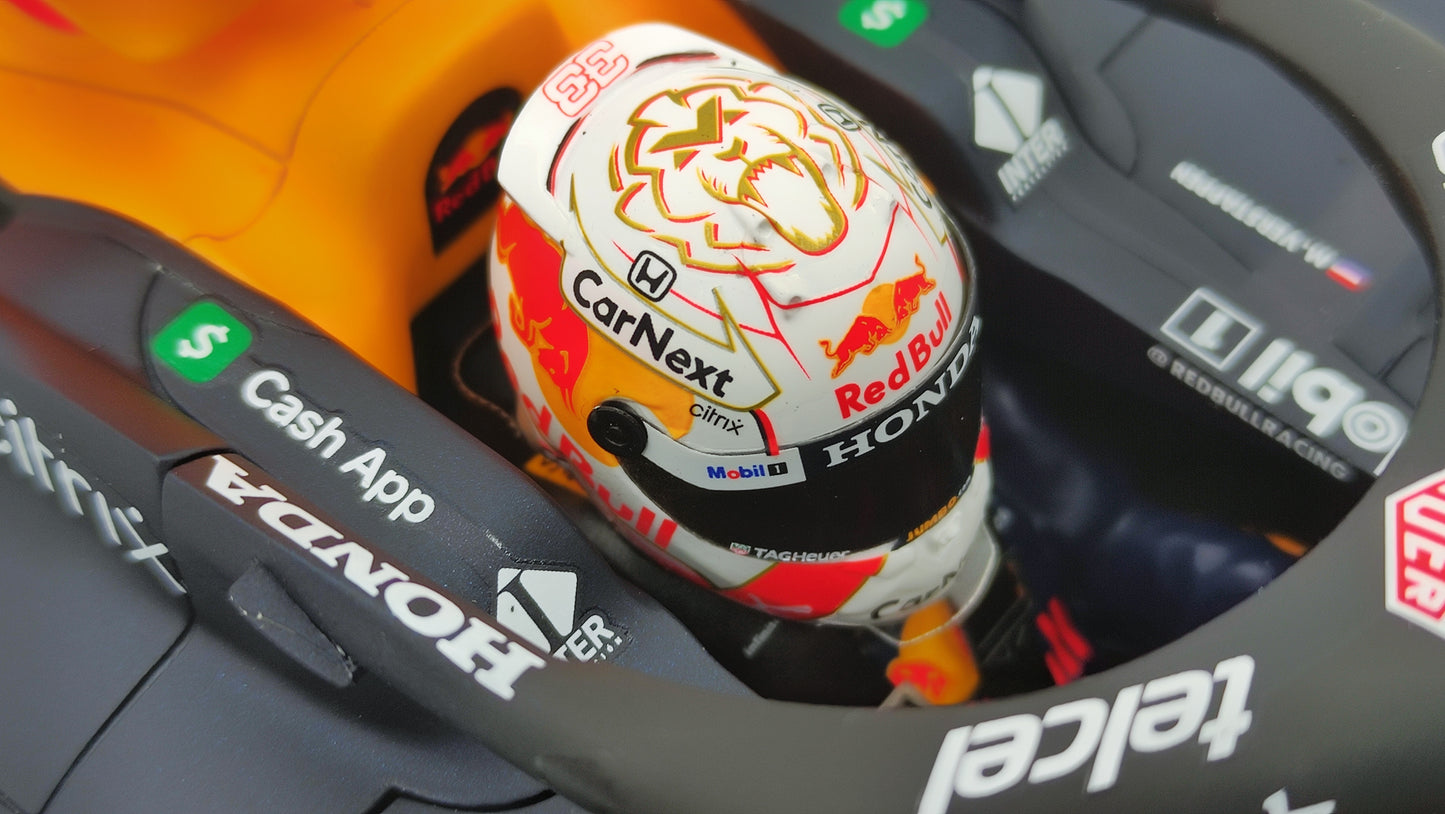 Spark Red Bull Honda RB16b Max Verstappen Winner Abu Dhabi GP 2021 1/12 F1 World Champion 12S032