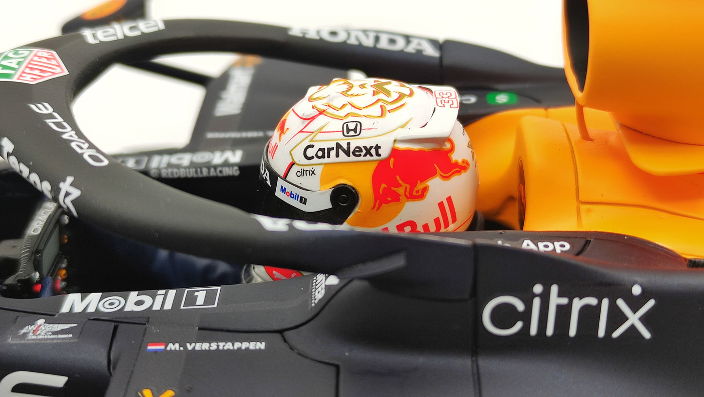 Spark Red Bull Honda RB16b Max Verstappen Winner Abu Dhabi GP 2021 1/12 F1 World Champion 12S032