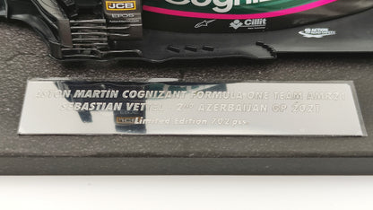 Minichamps Aston Martin AMR21 Sebastian Vettel 2nd Azerbaijan GP 1/18 117210705