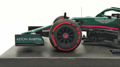 Minichamps Aston Martin AMR21 Sebastian Vettel 2nd Azerbaijan GP 1/18 117210705