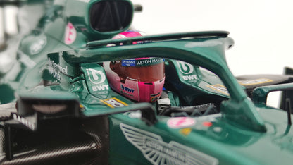 Minichamps Aston Martin AMR21 Sebastian Vettel 2nd Azerbaijan GP 1/18 117210705