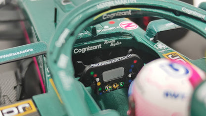 Minichamps Aston Martin AMR21 Sebastian Vettel 2nd Azerbaijan GP 1/18 117210705