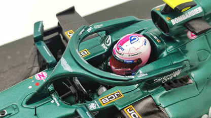 Minichamps Aston Martin AMR21 Sebastian Vettel 2nd Azerbaijan GP 1/18 117210705