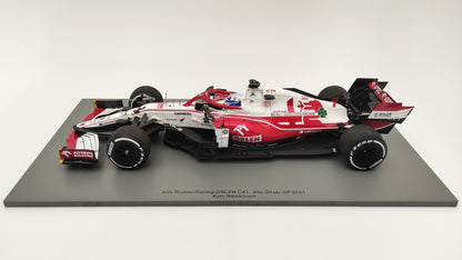 Spark Alfa Romeo C41 Kimi Raikkonen 2021 Abu Dhabi GP last race 1/18 18S607
