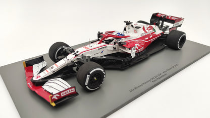 Spark Alfa Romeo C41 Kimi Raikkonen 2021 Abu Dhabi GP last race 1/18 18S607