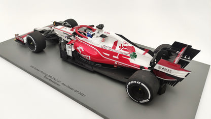 Spark Alfa Romeo C41 Kimi Raikkonen 2021 Abu Dhabi GP last race 1/18 18S607