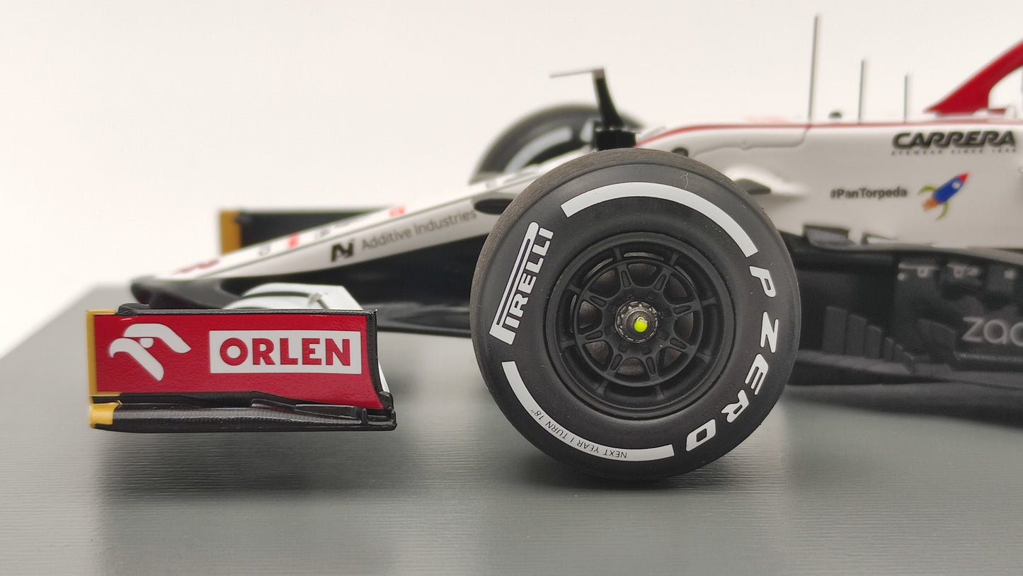 Spark Alfa Romeo C41 Kimi Raikkonen 2021 Abu Dhabi GP last race 1/18 18S607