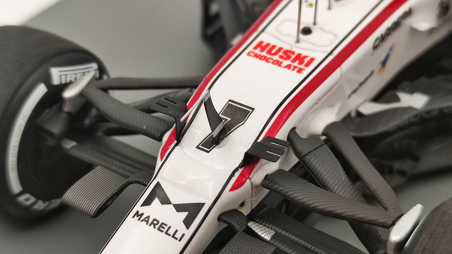 Spark Alfa Romeo C41 Kimi Raikkonen 2021 Abu Dhabi GP last race 1/18 18S607