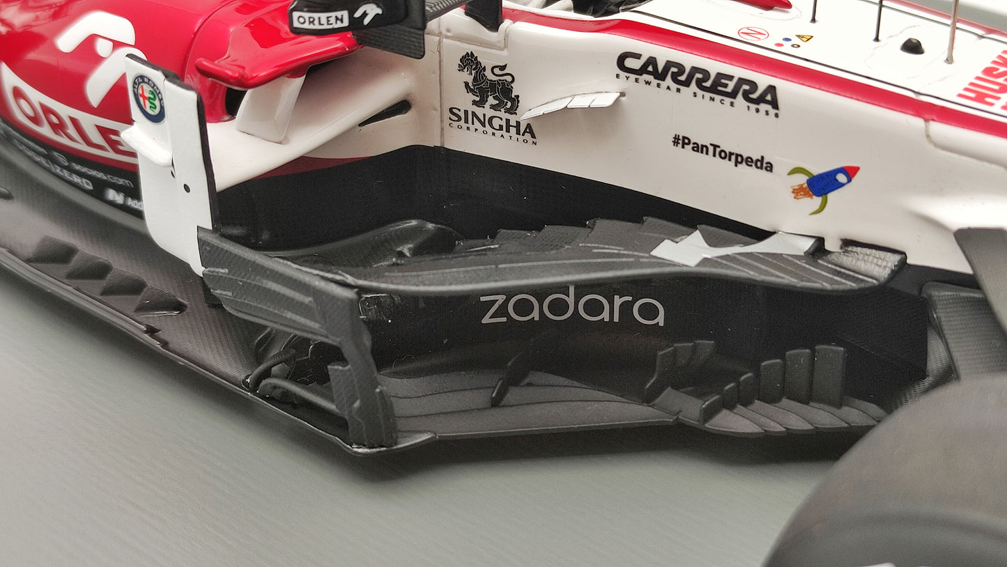 Spark Alfa Romeo C41 Kimi Raikkonen 2021 Abu Dhabi GP last race 1/18 18S607