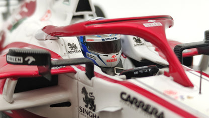 Spark Alfa Romeo C41 Kimi Raikkonen 2021 Abu Dhabi GP last race 1/18 18S607