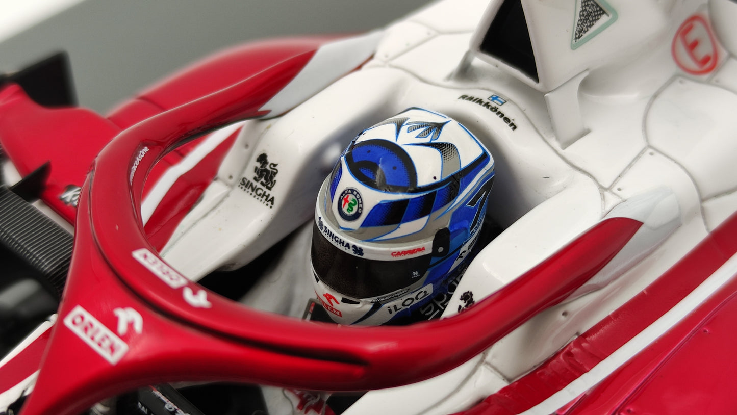 Spark Alfa Romeo C41 Kimi Raikkonen 2021 Abu Dhabi GP last race 1/18 18S607
