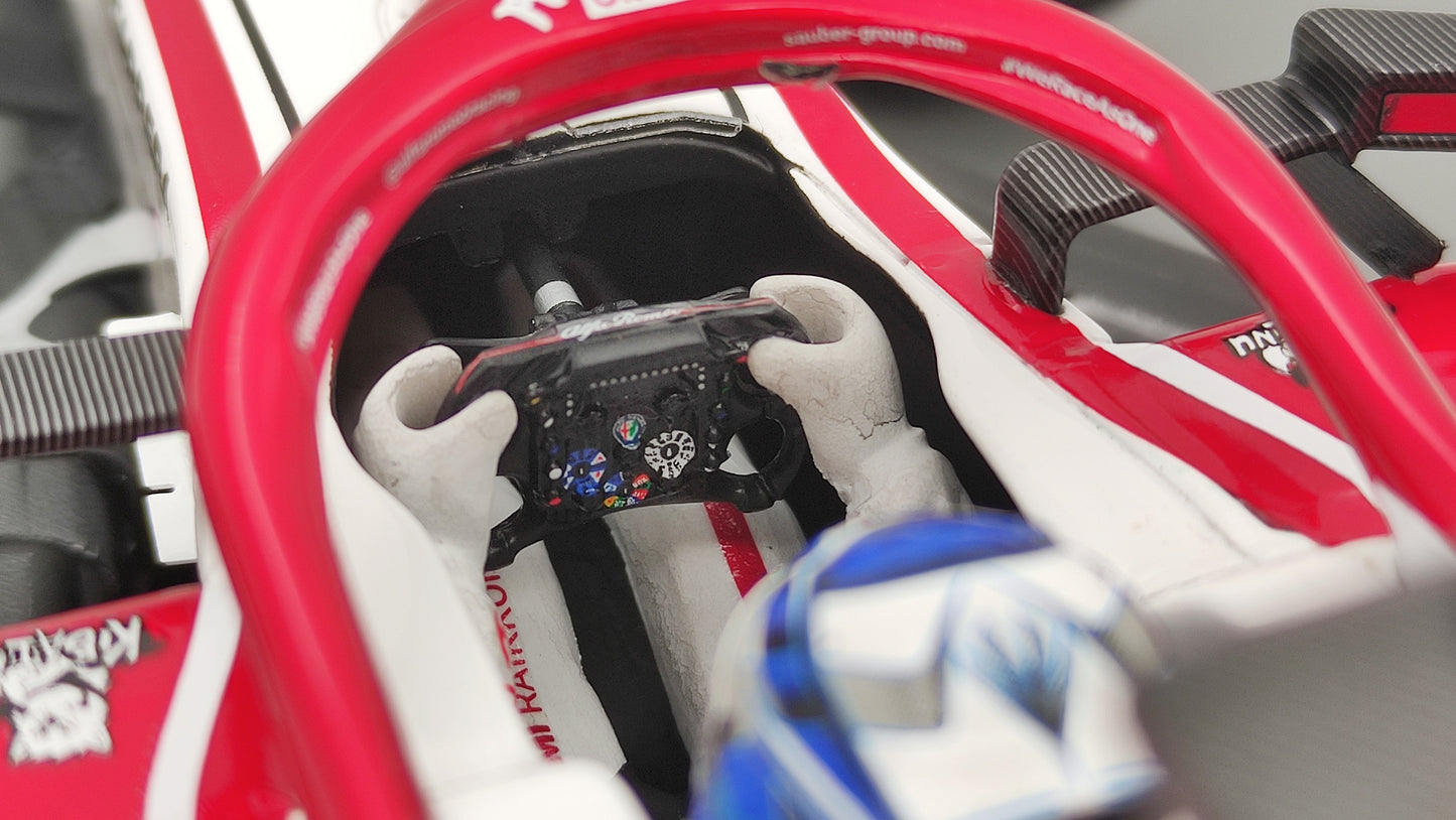 Spark Alfa Romeo C41 Kimi Raikkonen 2021 Abu Dhabi GP last race 1/18 18S607