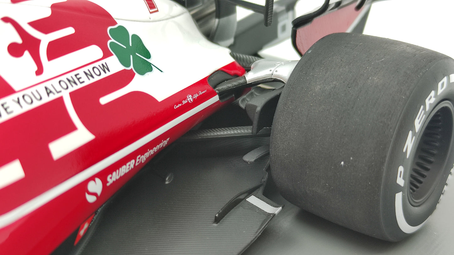 Spark Alfa Romeo C41 Kimi Raikkonen 2021 Abu Dhabi GP last race 1/18 18S607