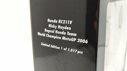 Minichamps Moto GP Honda RC211V Nicky Hayden 2006 World Champion 1/12 Limited Edition 1017 pcs. 122061169