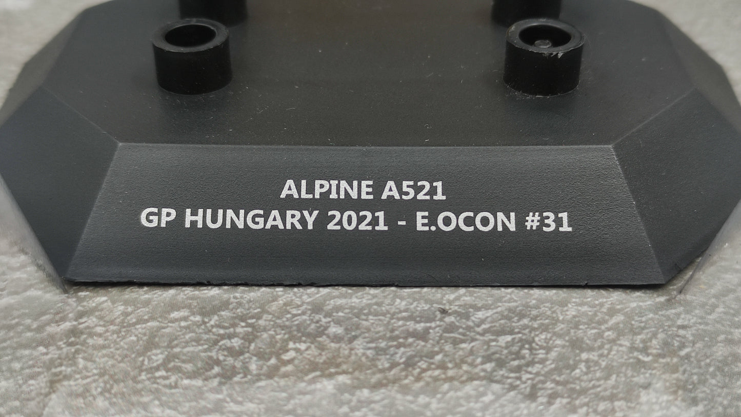 Solido Alpine F1 A521 Renault Esteban Ocon 2021 Hungarian GP Winner 1/18 S1808103