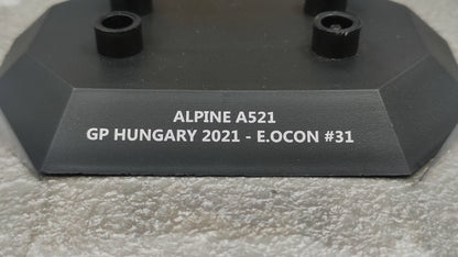 Solido Alpine F1 A521 Renault Esteban Ocon 2021 Hungarian GP Winner 1/18 S1808103