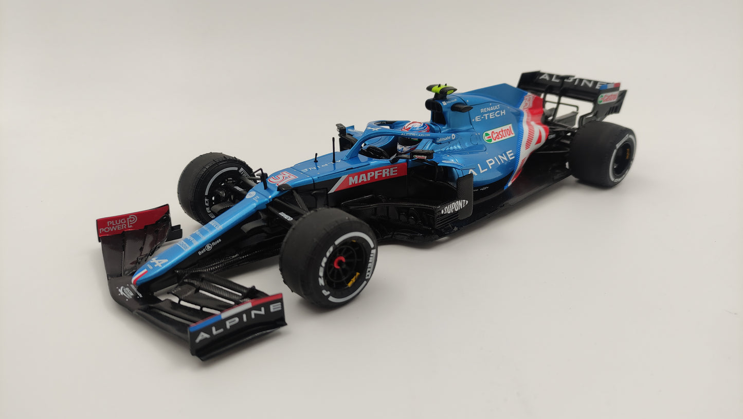 Solido Alpine F1 A521 Renault Esteban Ocon 2021 Hungarian GP Winner 1/18 S1808103