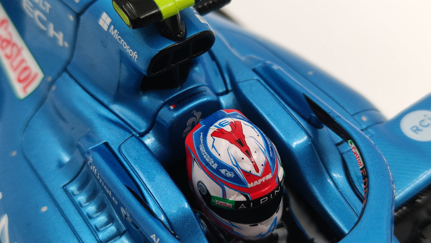 Solido Alpine F1 A521 Renault Esteban Ocon 2021 Hungarian GP Winner 1/18 S1808103