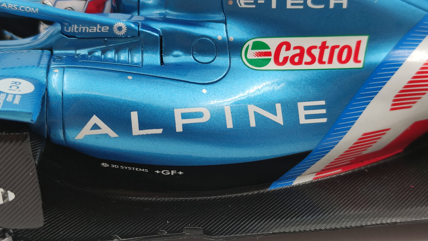 Solido Alpine F1 A521 Renault Esteban Ocon 2021 Hungarian GP Winner 1/18 S1808103