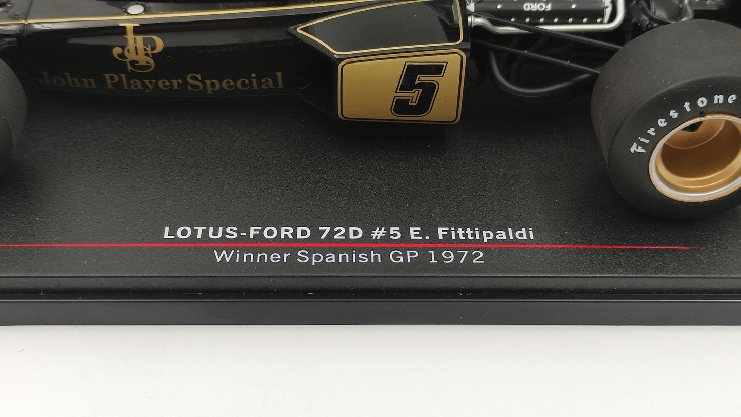 Model Car Group Lotus 72D Emerson Fittipaldi Spanish GP Winner 1972 MCG18610F