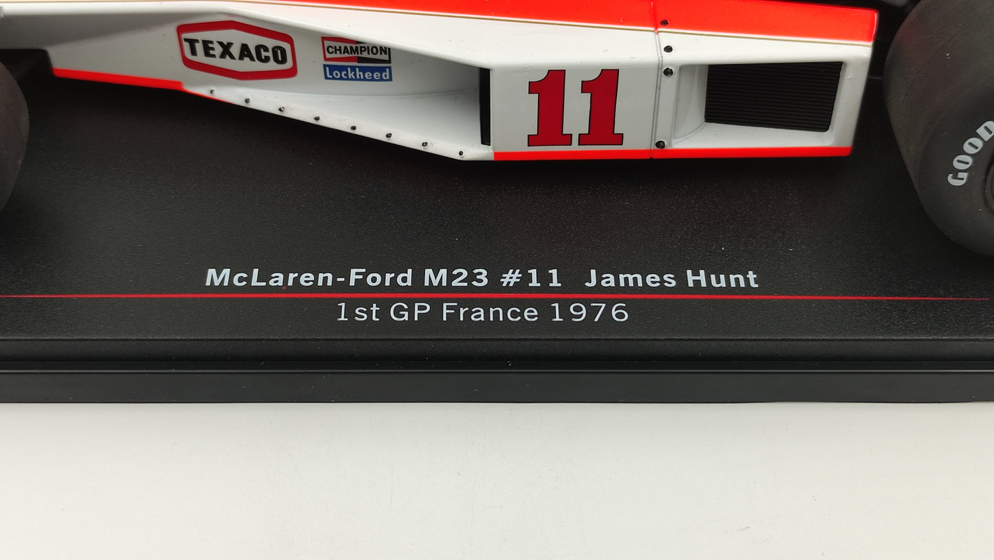 Model Car Group Mclaren M23 James Hunt French GP Winner 1976 MCG18612F