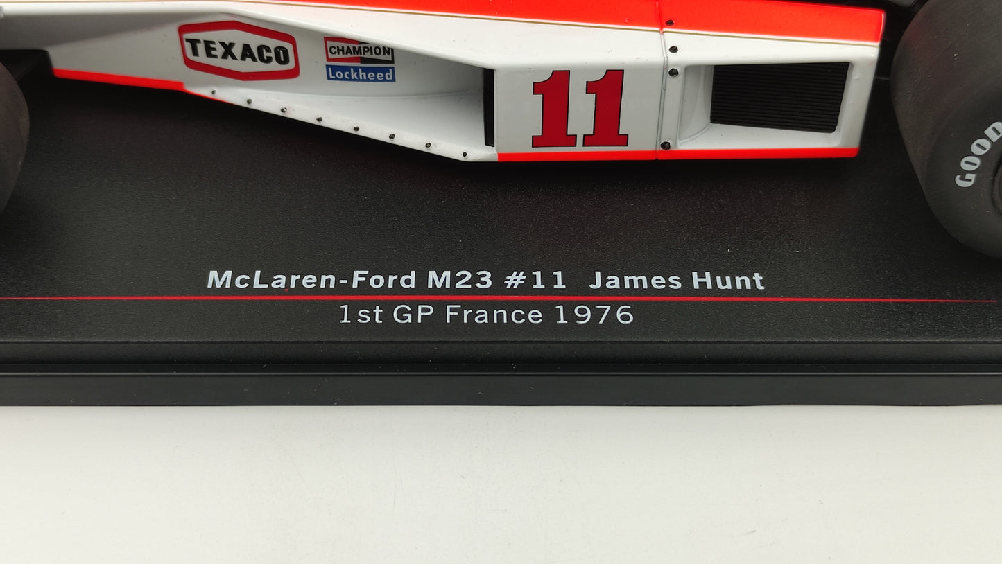 Model Car Group Mclaren M23 James Hunt French GP Winner 1976 MCG18612F