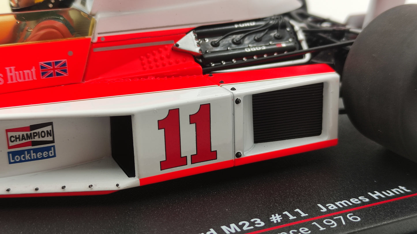 Model Car Group Mclaren M23 James Hunt French GP Winner 1976 MCG18612F