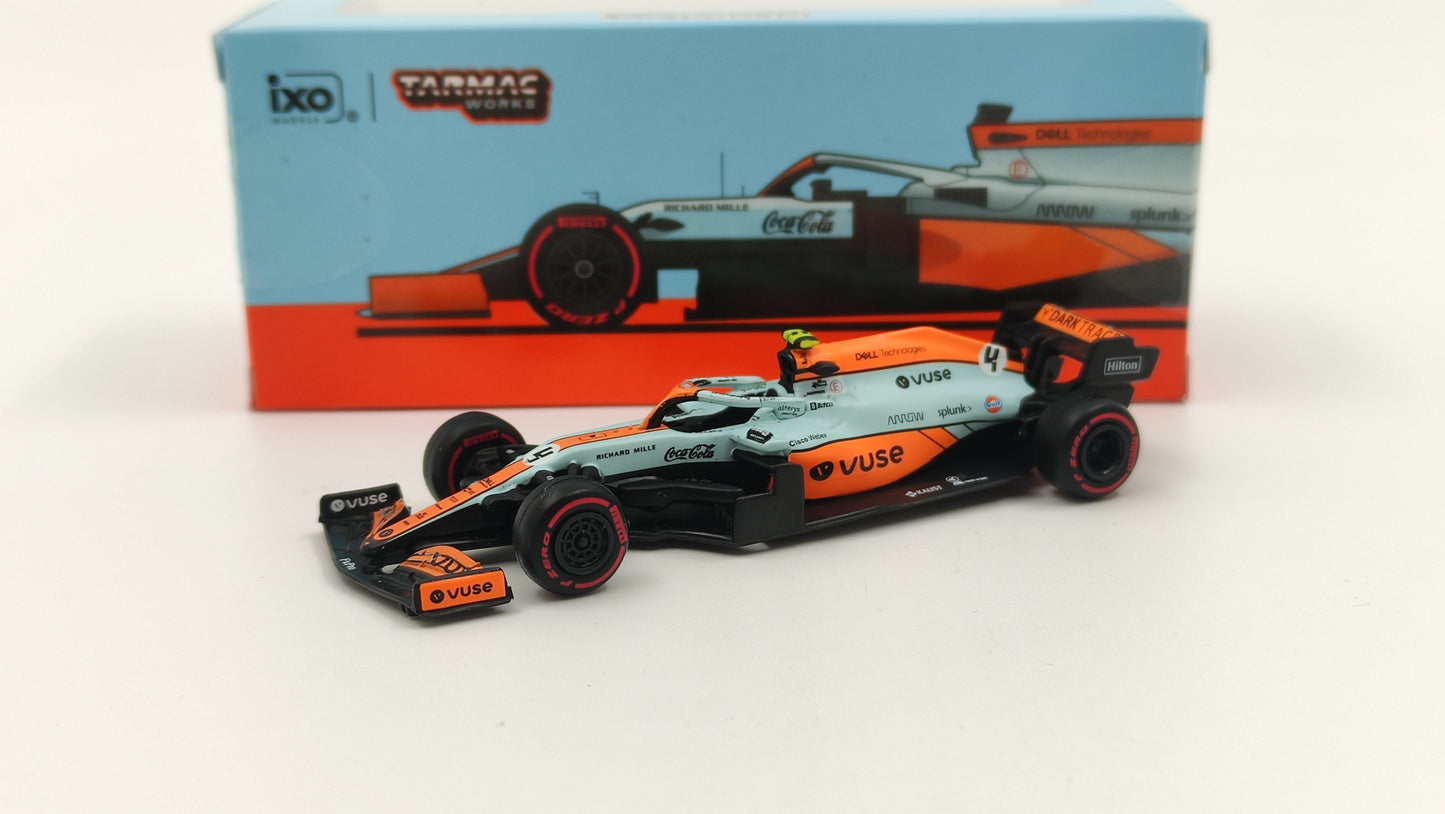 Tarmac Works Mclaren MCL35m Lando Norris 3rd place Monaco GP 2021 TC-T64G-F040LN1