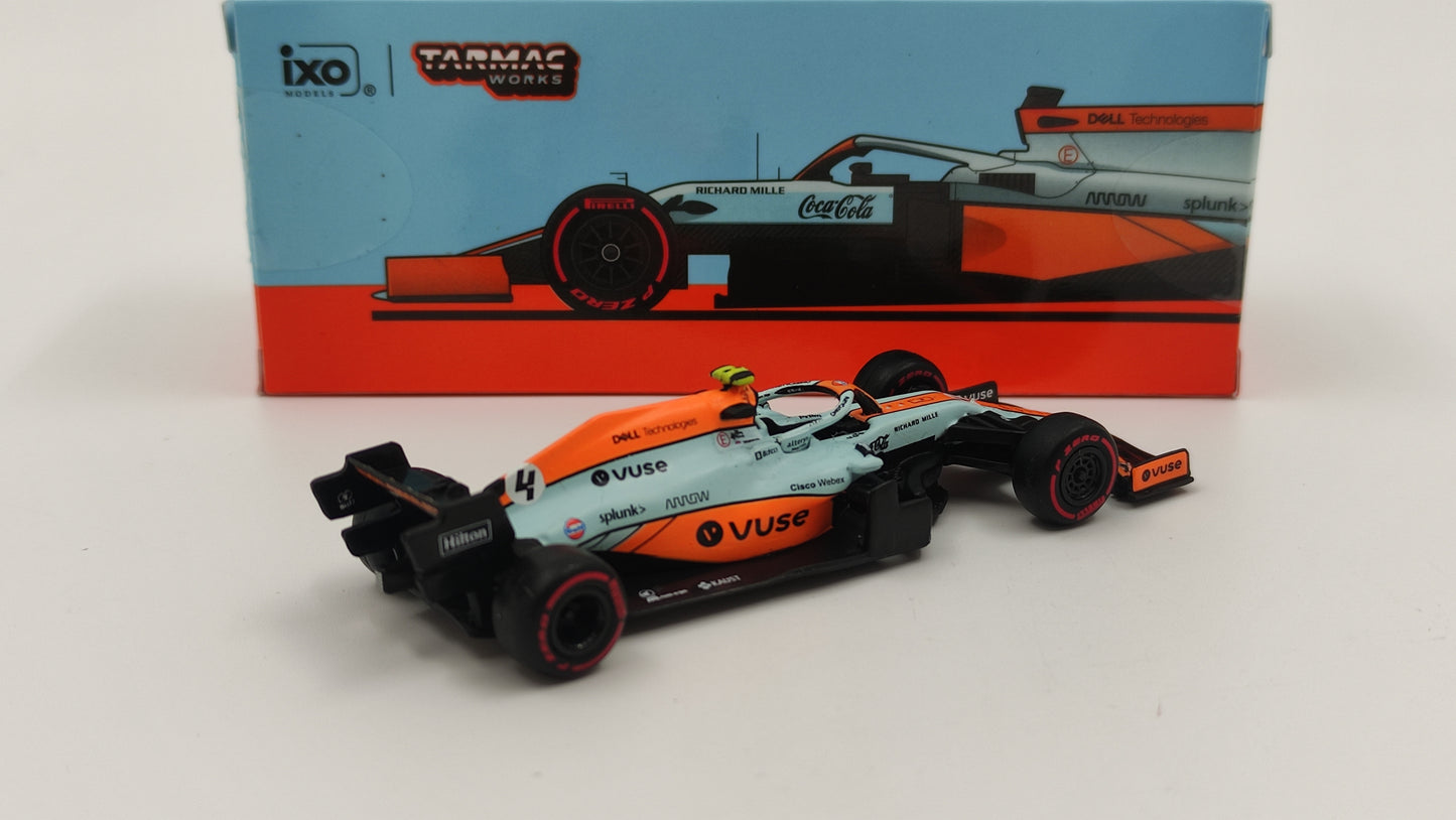 Tarmac Works Mclaren MCL35m Lando Norris 3rd place Monaco GP 2021 TC-T64G-F040LN1