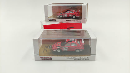 Tarmac Works Mitsubishi Lancer Evo 6.5 WRC T.Makinen/R.Mannisenmäki Safari Rally Kenya Winner 2001 TC-T64-021-01SAF