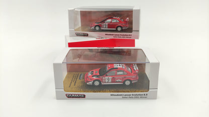 Tarmac Works Mitsubishi Lancer Evo 6.5 WRC T.Makinen/R.Mannisenmäki Safari Rally Kenya Winner 2001 TC-T64-021-01SAF