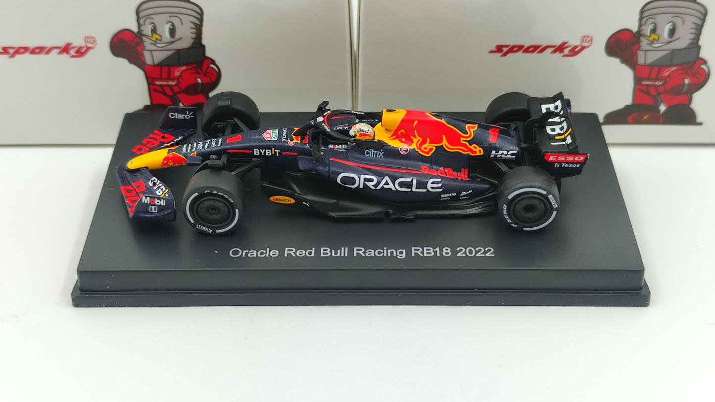 Sparky Red Bull RB18 Max Verstappen F1 World Champion 2022 1/64 SY254