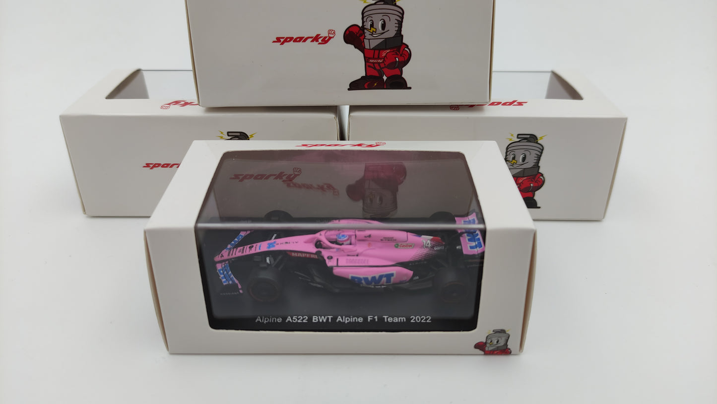 Sparky Alpine A522 Fernando Alonso F1 2022 1/64 SY250