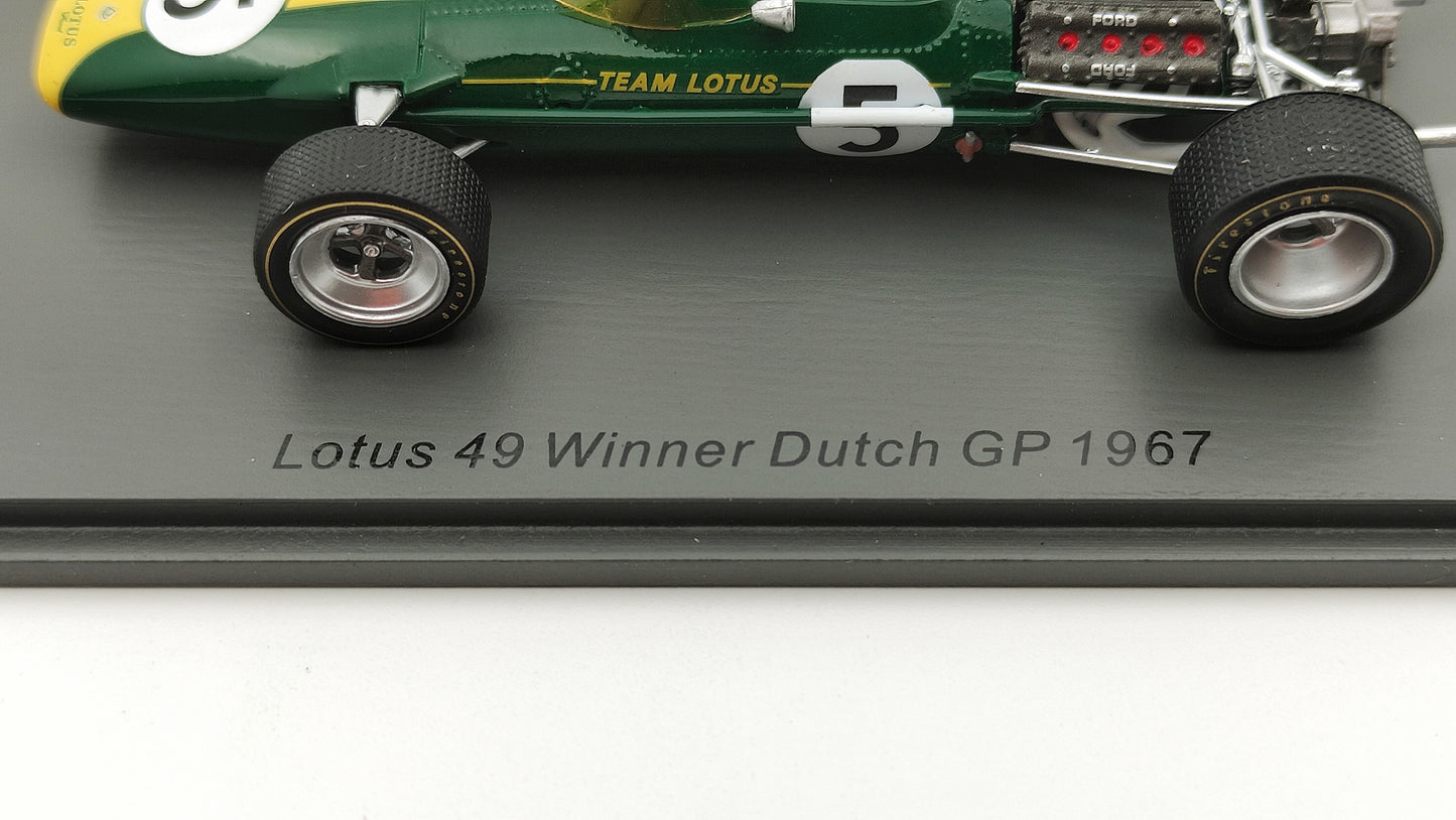 Spark Lotus 49 Jim Clark Winner Dutch GP 1967 1/43 S4826