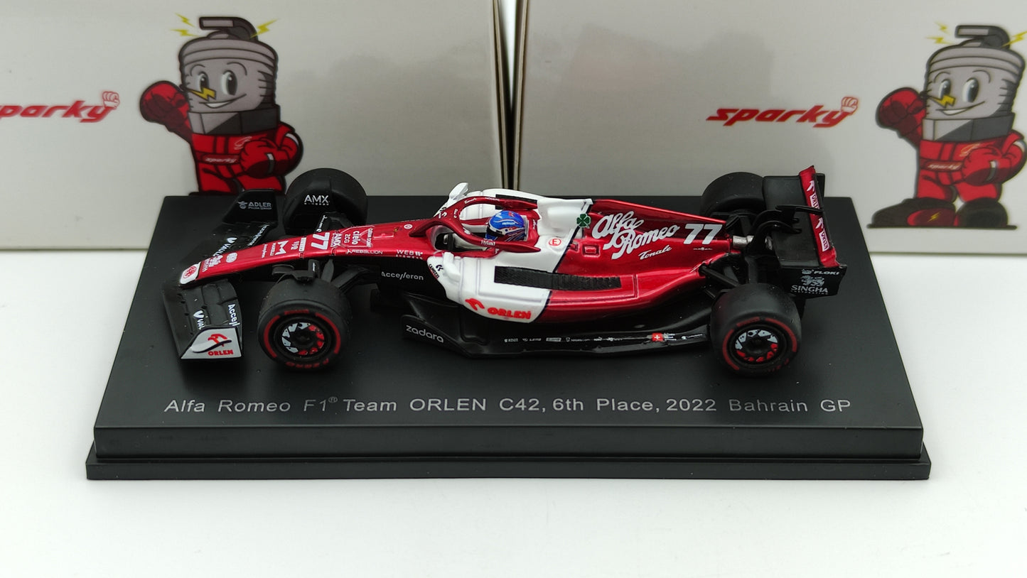 Sparky Alfa Romeo C42 Valtteri Bottas F1 2022 1/64 SY260