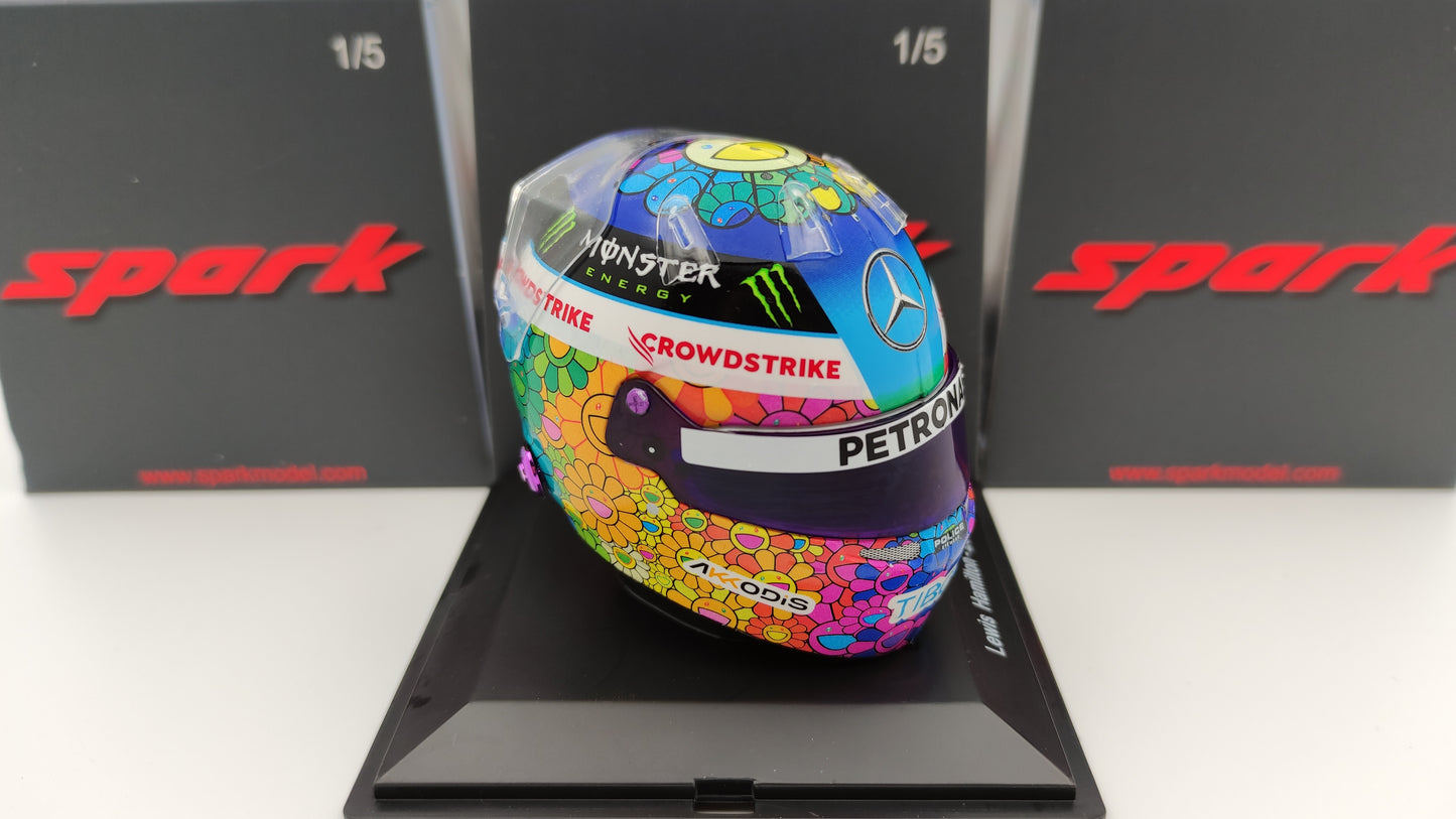 Spark Bell Helmet Lewis Hamilton AMG Mercedes F1 Japanese GP 2022 1/5 5HF083