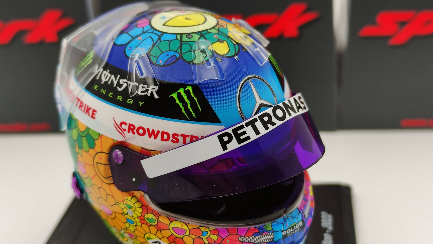 Spark Bell Helmet Lewis Hamilton AMG Mercedes F1 Japanese GP 2022 1/5 5HF083