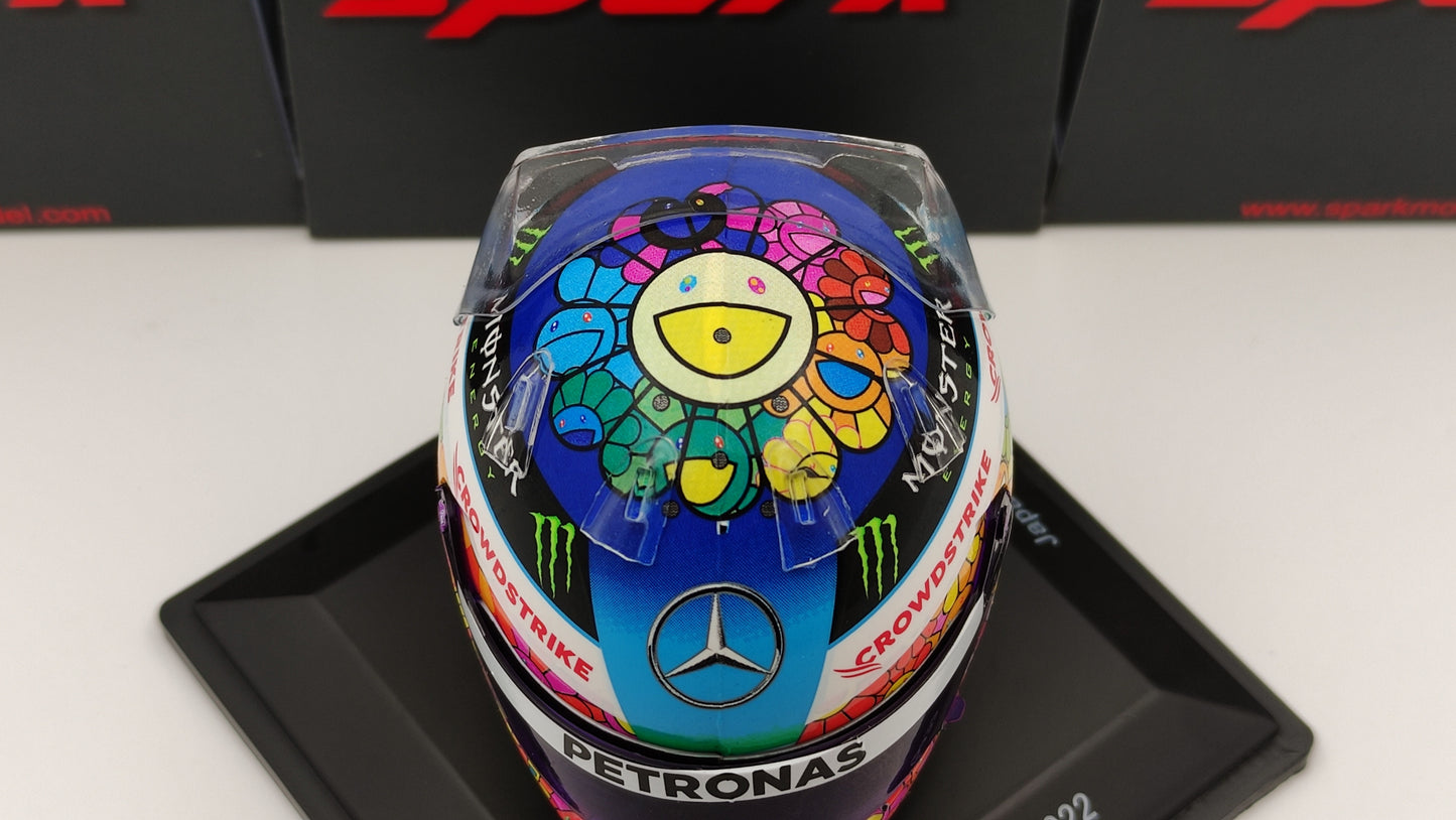 Spark Bell Helmet Lewis Hamilton AMG Mercedes F1 Japanese GP 2022 1/5 5HF083